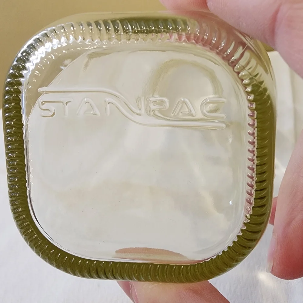 Stanpac Clear Glass Resealable Liquid Jar Container Decanter 16 ounces